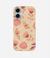 Peach Poppies Floral Case