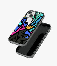 Load image into Gallery viewer, Abstract Colorful Geometric Pattern Glass Case
