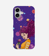 Girl Holding Rose Phone Case