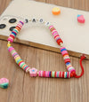 Multicolor Love Beaded Phone Charm