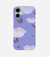 Butterfly With Clouds Y2K Phone Case