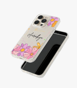 Floral Finesse Custom Name Silicone Case