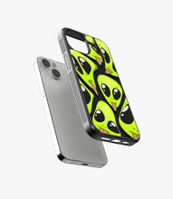 Load image into Gallery viewer, Crazy Alien Glass Phone Case
