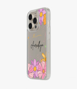 Floral Finesse Custom Name Silicone Case