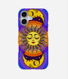 Celestial Sun & Moon Groovy Phone Case