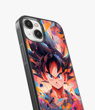 Load image into Gallery viewer, Fan Art Goku Glass Phone Case
