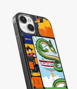 Goku Iphone Circuit Glass Case