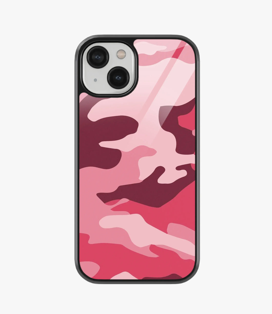 Wine Berry Camo Glass Case