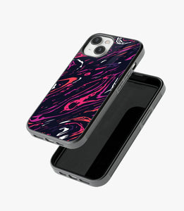 Abstract Spectrum Waves Pattern Glass Case