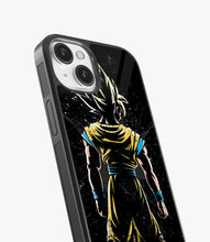 Load image into Gallery viewer, Goku Back Art Glass Phone Case
