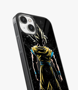 Goku Back Art Glass Phone Case