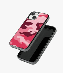 Wine Berry Camo Glass Case