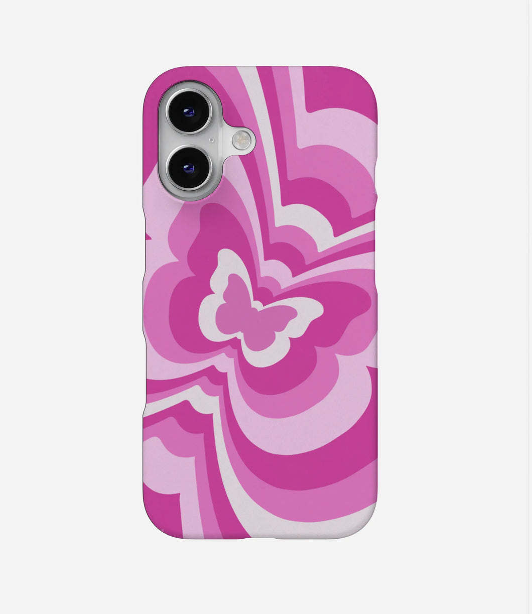 Y2K Pink Butterfly Phone Case