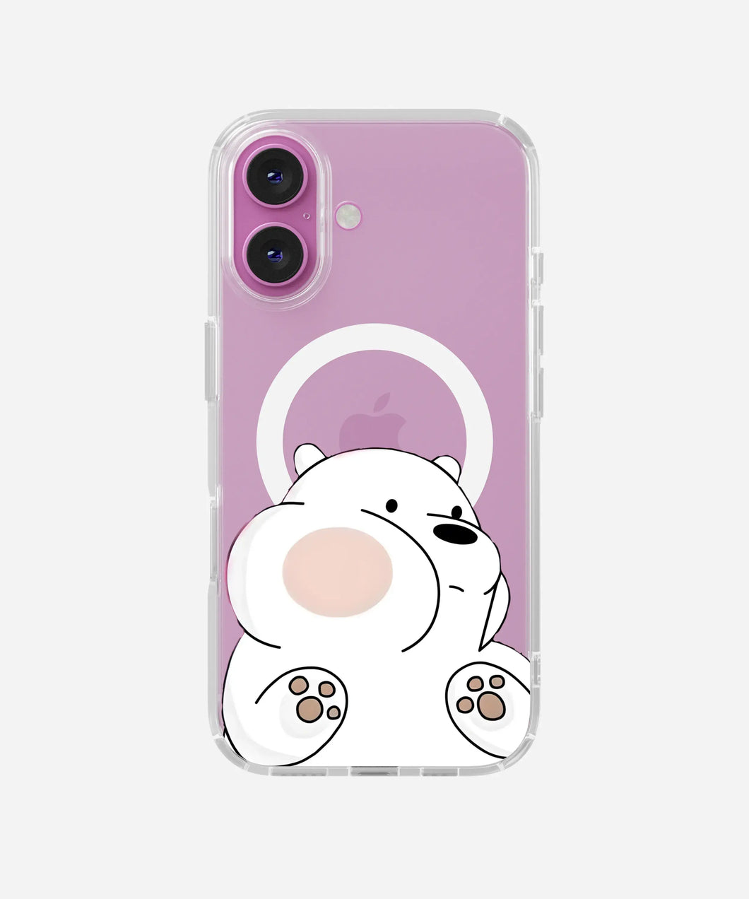 Cute Bear Clear Magsafe Clear Phone Case