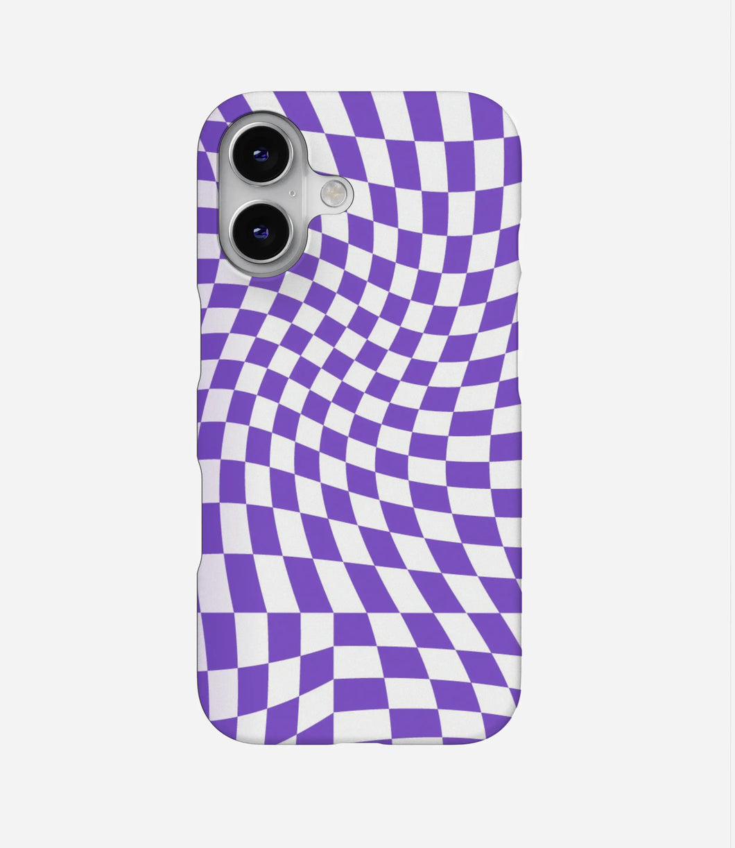 Y2k Checkered Print Case