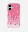 Y2K Fireburst Pink Flame Phone Case