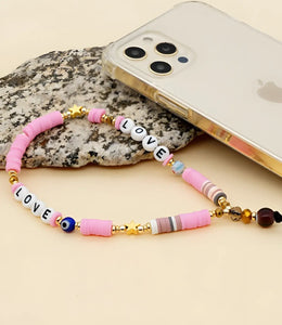 Cute Love - Evil Eye Beaded Phone Charm