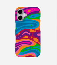 Load image into Gallery viewer, Wavy Multicolored Groovy Phone Case
