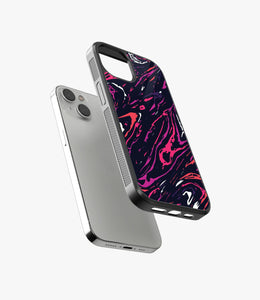 Abstract Spectrum Waves Pattern Glass Case