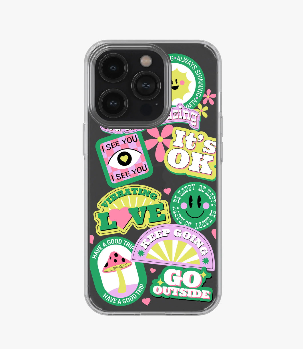 Green Dream Dazzle Silicone Phone Case