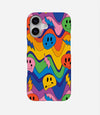 Wavy Colorful Smiley Phone Case