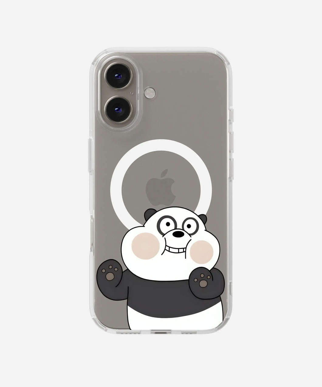 Playful Panda Clear Magsafe Clear Phone Case