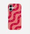 Y2K Red/Pink Retro Swirl Phone Case