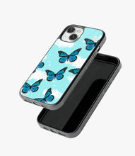 Load image into Gallery viewer, Y2K Aesthetic Butterfly Glass Case
