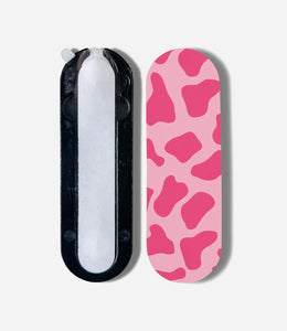 Y2K Pink Cow Print Pop Slider