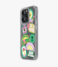 Load image into Gallery viewer, Green Dream Dazzle Silicone Phone Case
