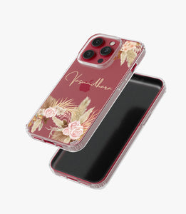 Garden Glamour Custom Name Silicone Case