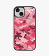 Red Camo Glass Case