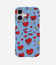 Load image into Gallery viewer, BT21 Merch Hearts Blue Case
