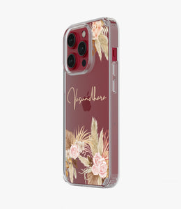 Garden Glamour Custom Name Silicone Case