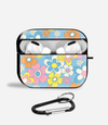 Hippie Flowers Airpods Glass Case