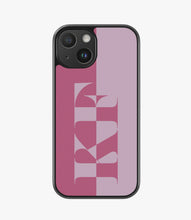 Load image into Gallery viewer, Custom Split Initials Hybrid Matte Case
