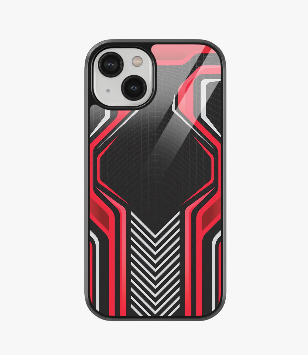 Abstract Velocity Vibe Pattern Glass Case