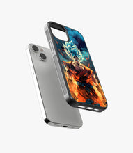 Load image into Gallery viewer, Goku Dynamic Glass Phone Case
