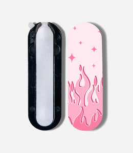 RetroBlaze Y2K Pink Flame Pop Slider