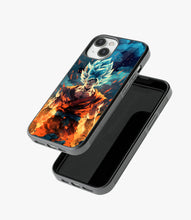 Load image into Gallery viewer, Goku Dynamic Glass Phone Case
