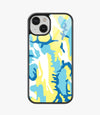 Yellow Camo Glass Case