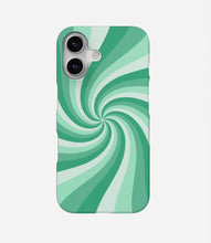 Load image into Gallery viewer, Y2K Minty Fresh Spiraling Phone Case
