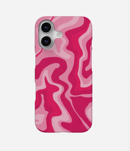 Retro Liquid Swirl Pink Phone Case