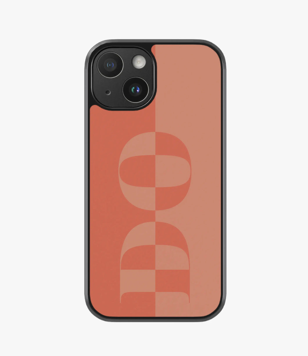 Custom Split Initials Hybrid Matte Case