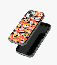 Load image into Gallery viewer, Orange Camo Glass Case
