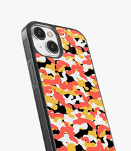 Load image into Gallery viewer, Orange Camo Glass Case
