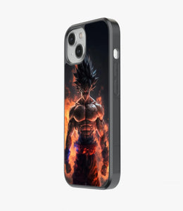 Goku Furious Assault Glass Phone Case