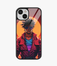 Load image into Gallery viewer, Goku Hotline Miami Glass Phone Case
