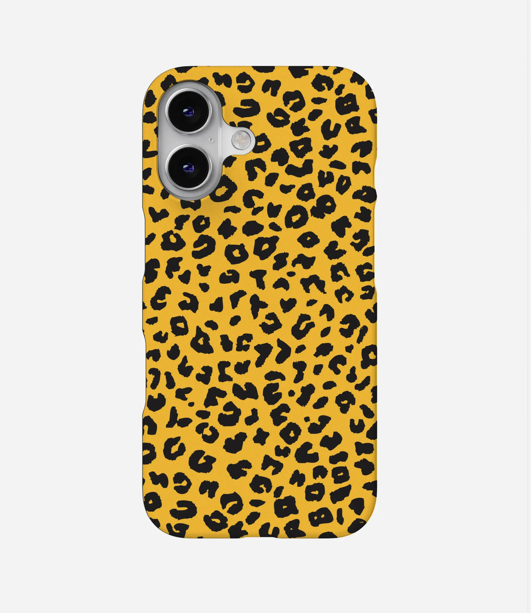 Yellow Leopard Print Phone Case