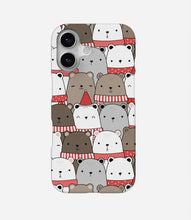 Load image into Gallery viewer, Winter Bear Doodle Phone Case
